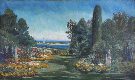  Grosse Pointe: The Lighthouse - Renowned American Impressionist Landscape Painted with Radiant Hues and Evocative Depth!